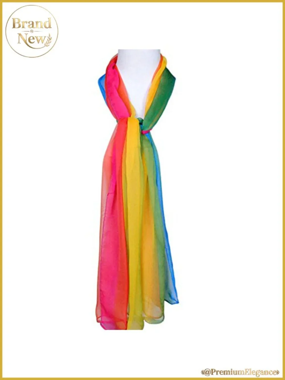 Lightweight Soft Chiffon Neck Scarf Head Hair Wrap 60x20